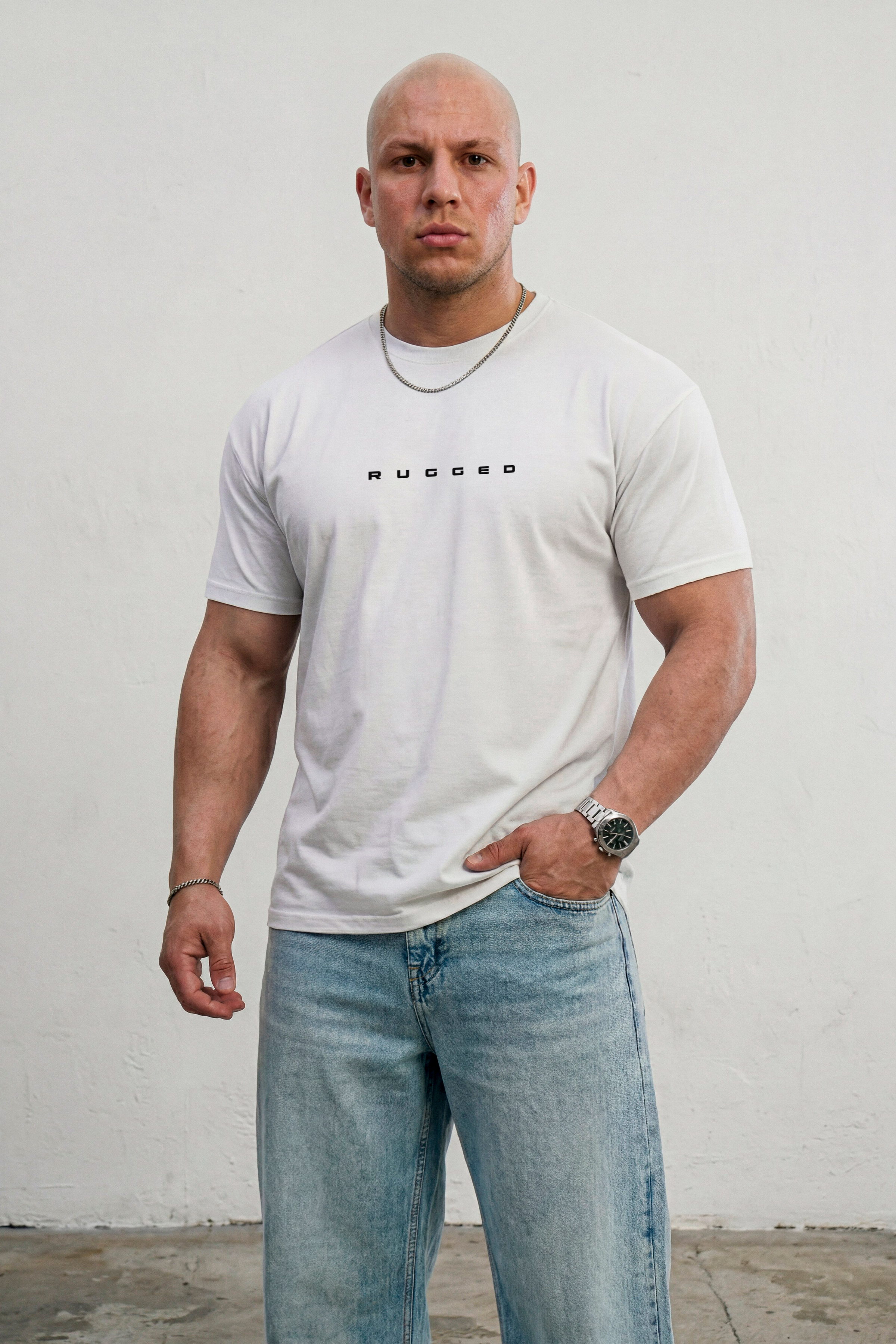 1101 - Essential Logo Tee — White
