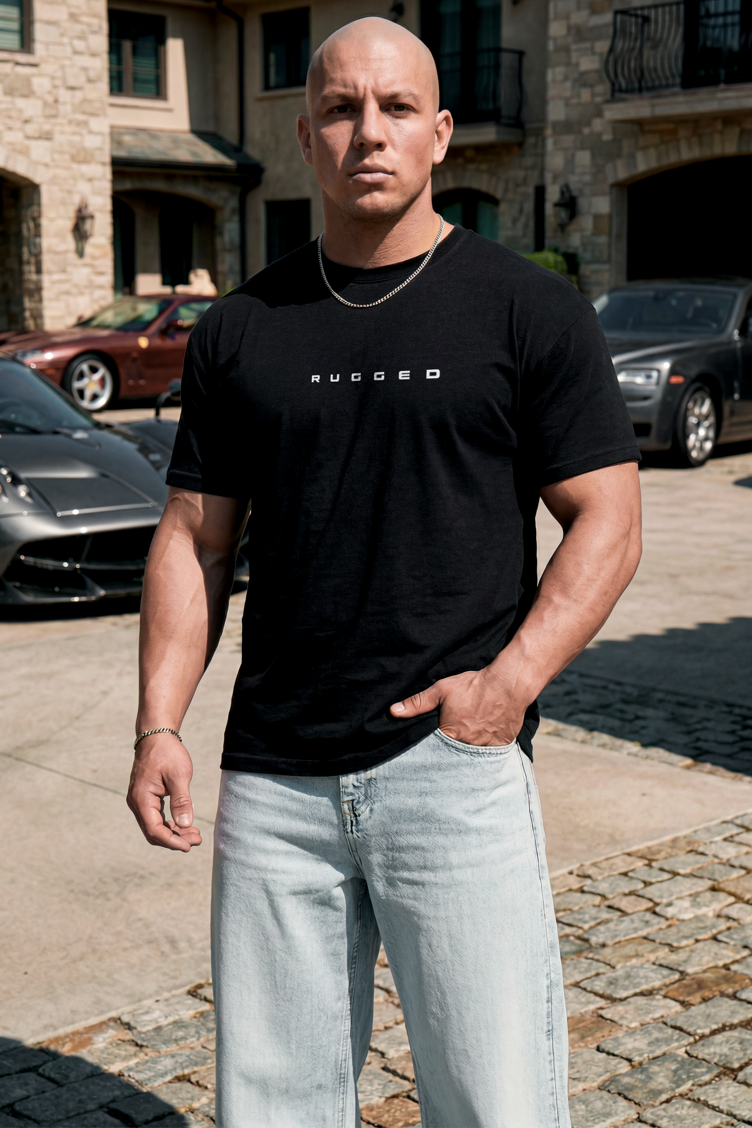 1102 - Essential Logo Tee — Black