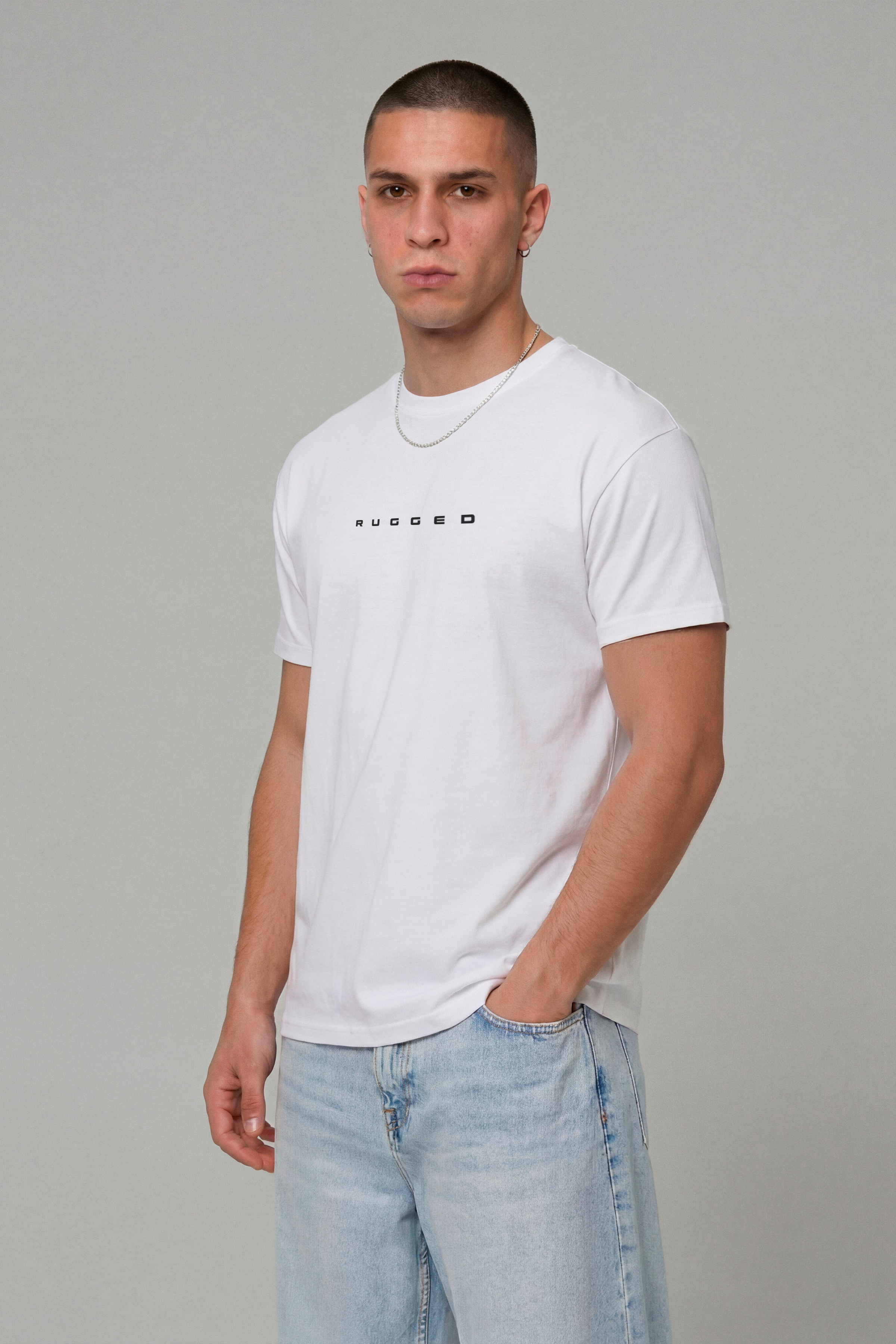 1101 - Essential Logo Tee — White