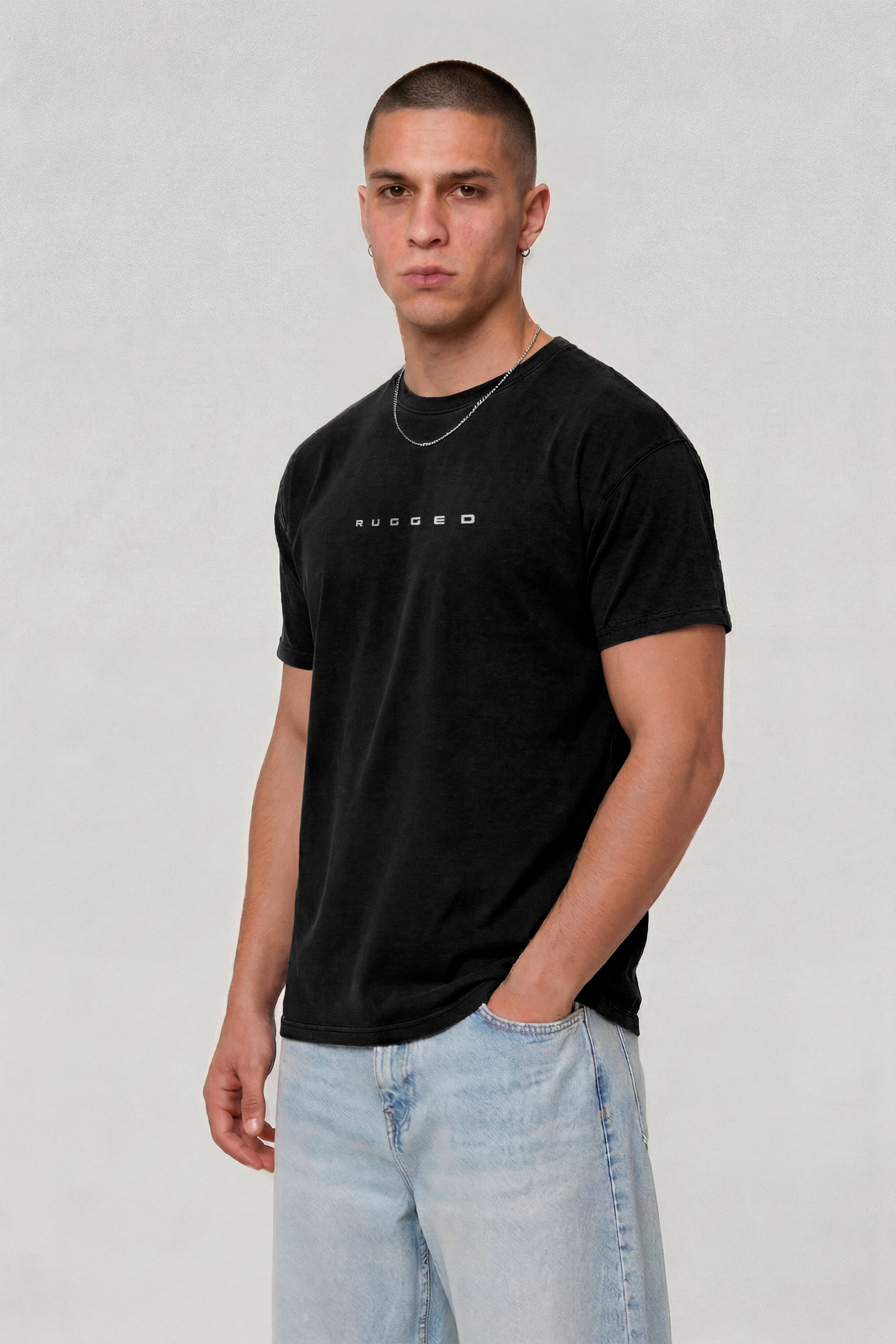 1102 - Essential Logo Tee — Black