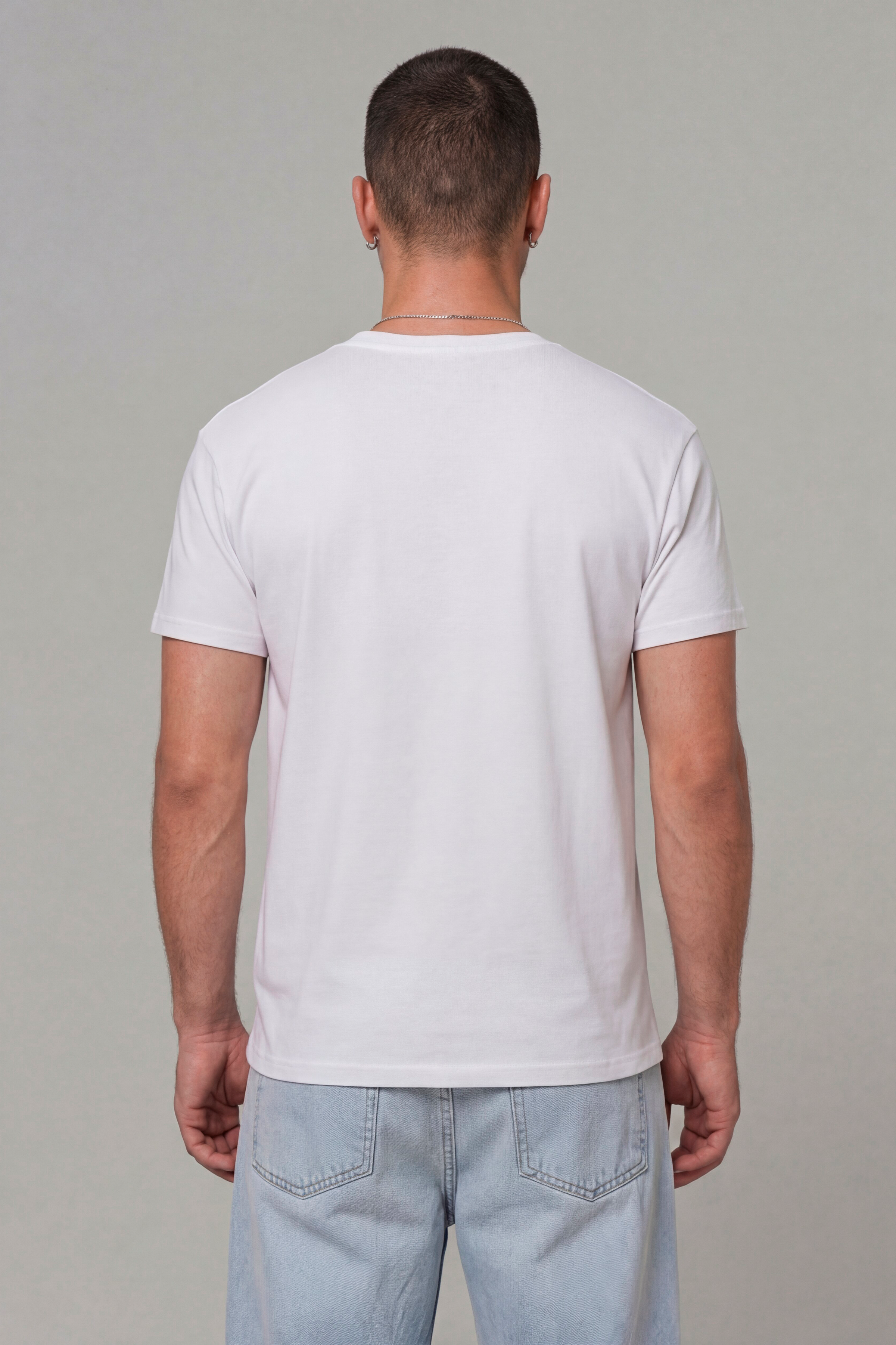 1101 - Essential Logo Tee — White