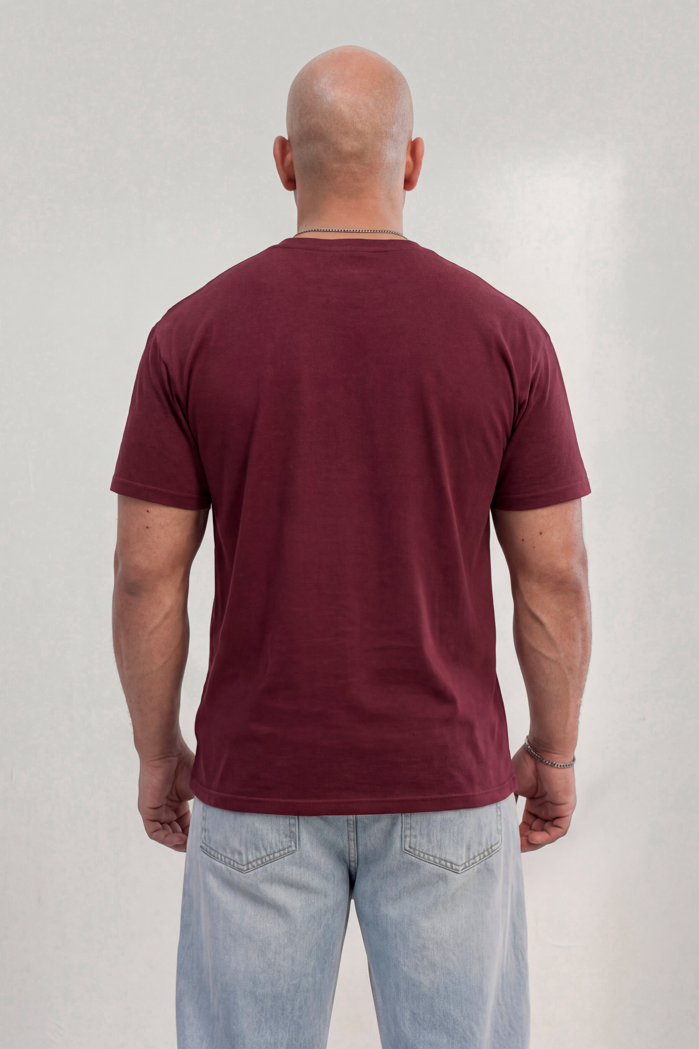 1104 - Essential Logo Tee — Wine